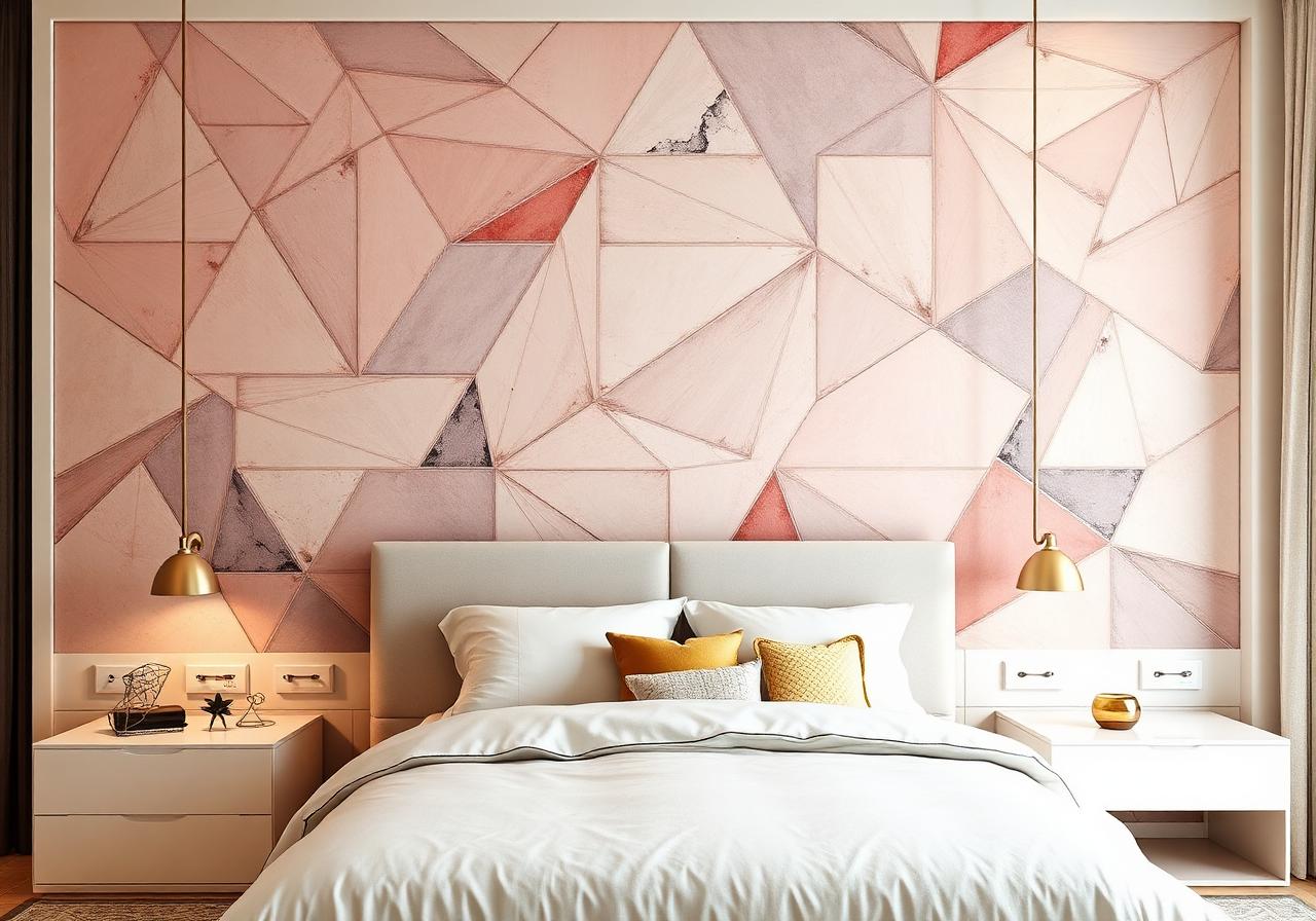 Geometric mural